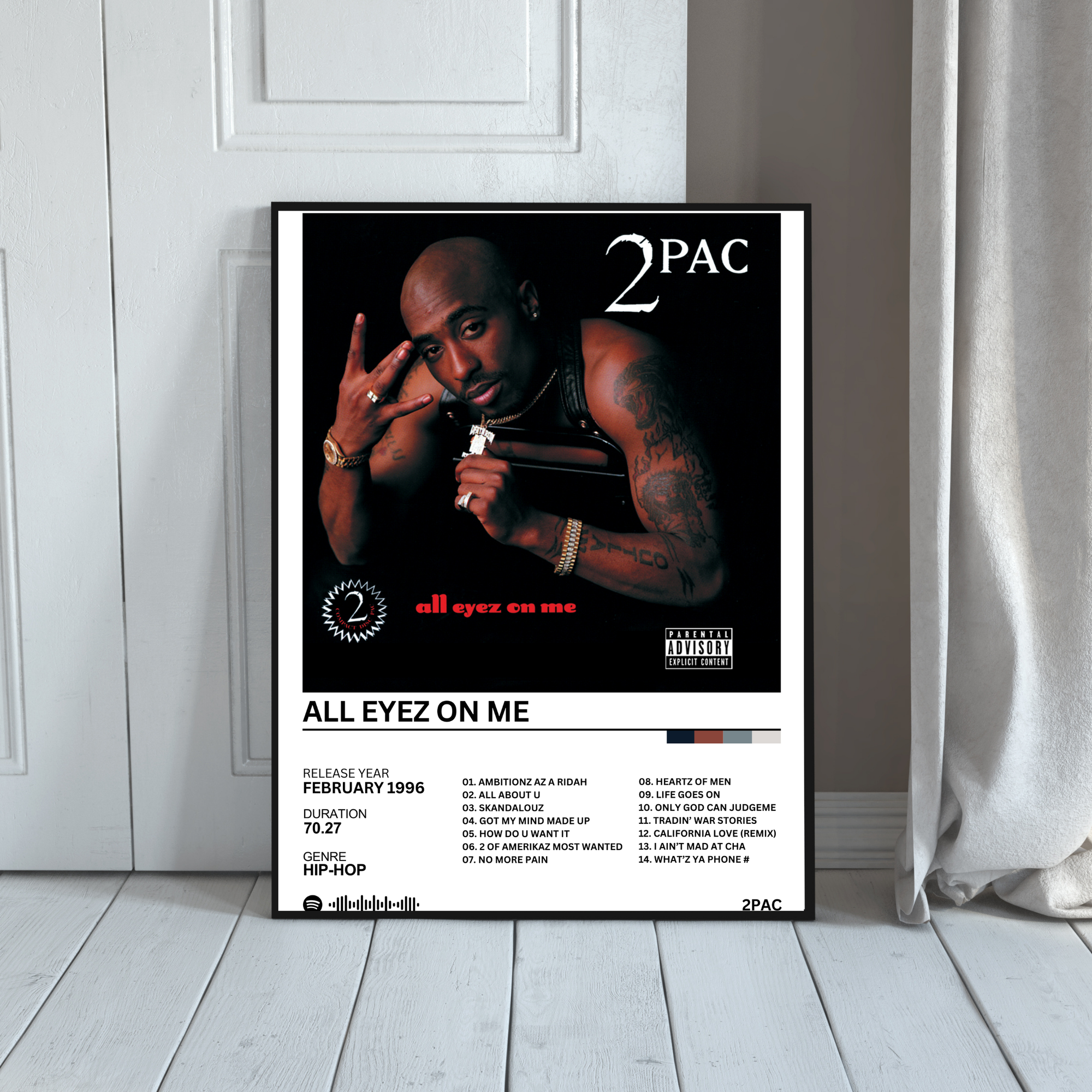 All Eyez On Me - 2PAC | PosterStudio Album Collection