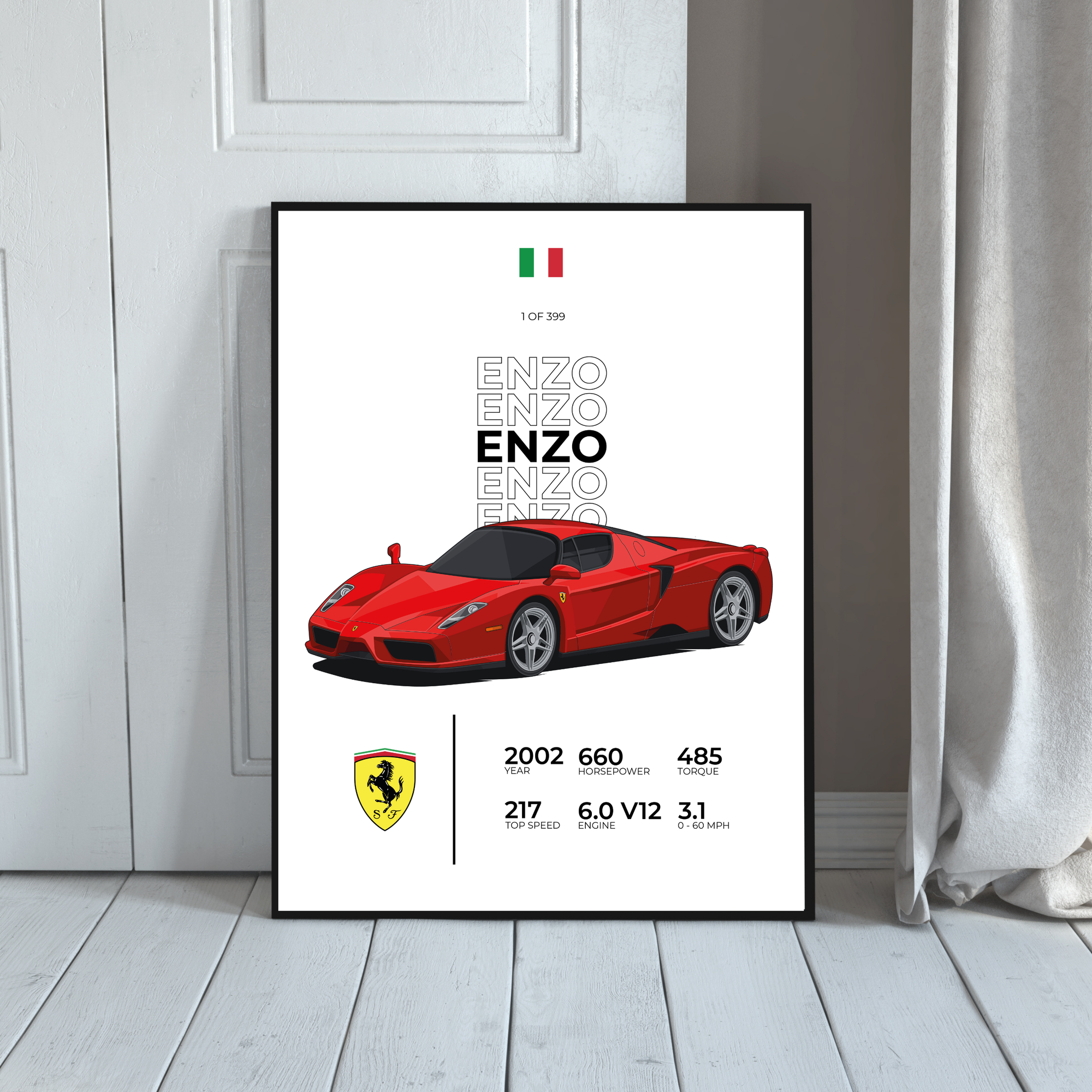 Ferrari Enzo Stat | PosterStudio Automotive Collection