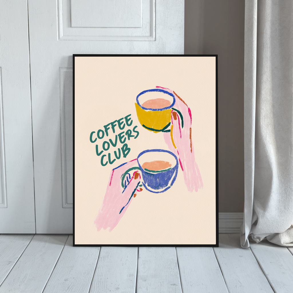 Coffee Lovers Club | PosterStudio Dopamine Collection