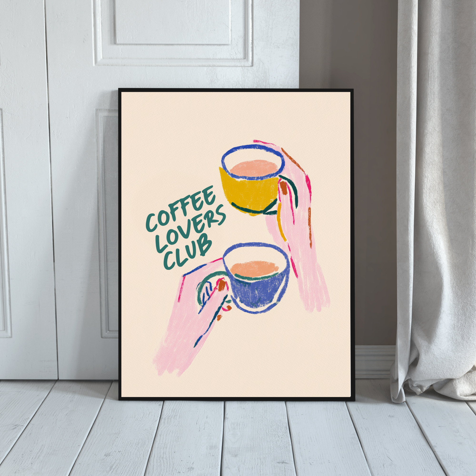 Coffee Lovers Club | PosterStudio Dopamine Collection