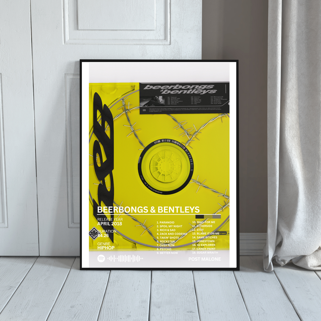 Beerbongs & Bentley's - Post Malone 2 | PosterStudio Album Collection