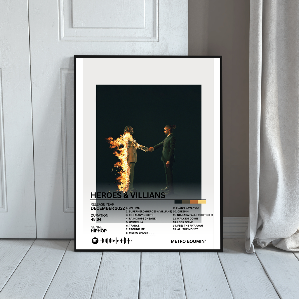 Heroes & Villians - Metro Boomin' 2 | PosterStudio Album Collection