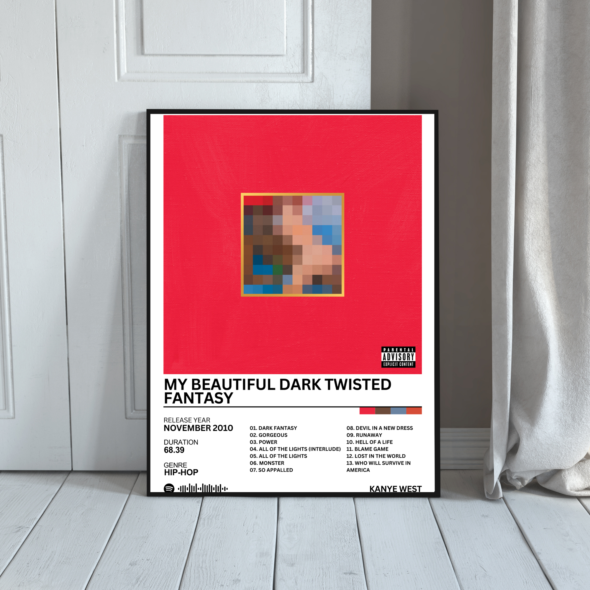 My Beautiful Dark Twisted Fantasy - Kanye West | PosterStudio Album Collection