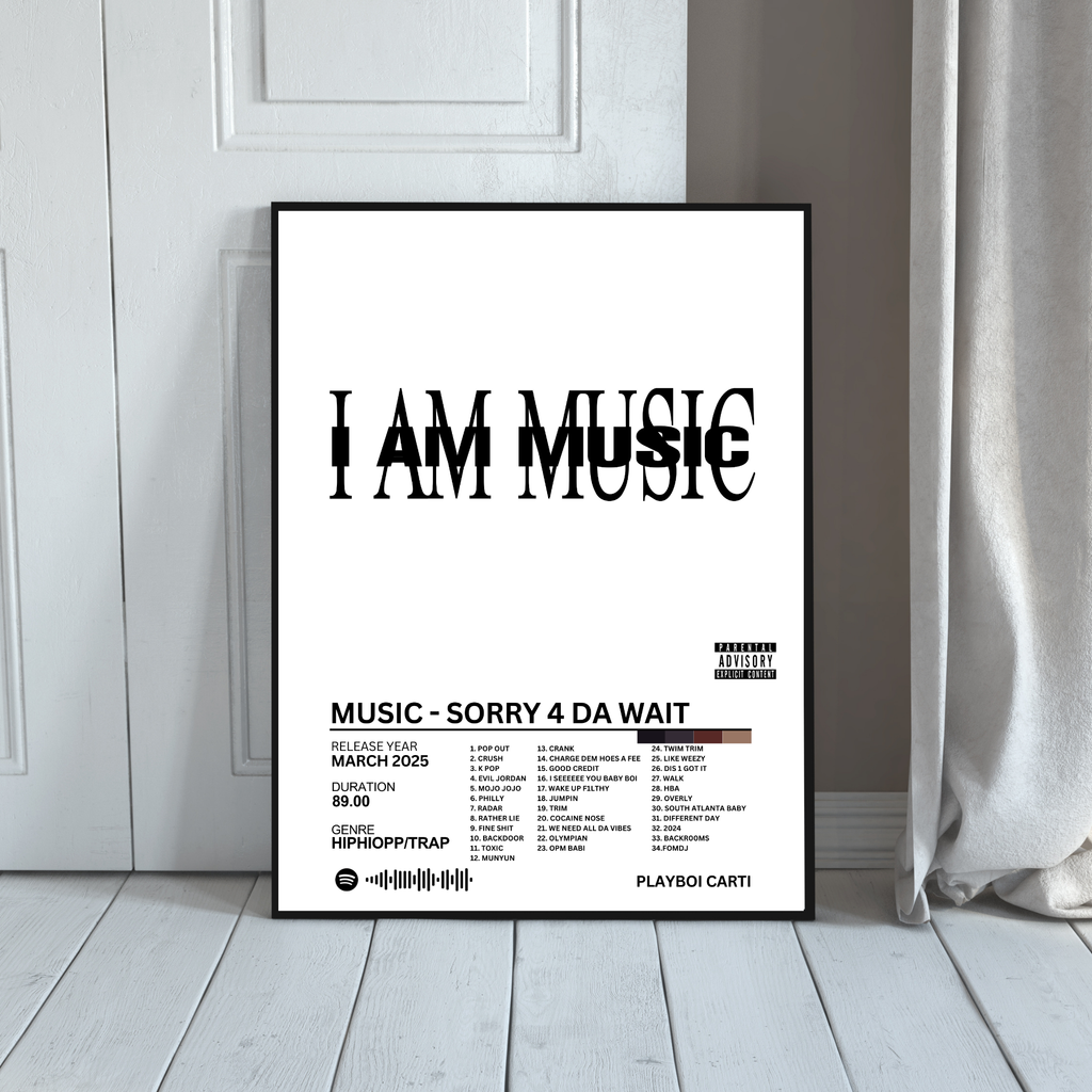 Music Sorry 4 Da Wait - Playboi Carti 2 | PosterStudio Album Collection