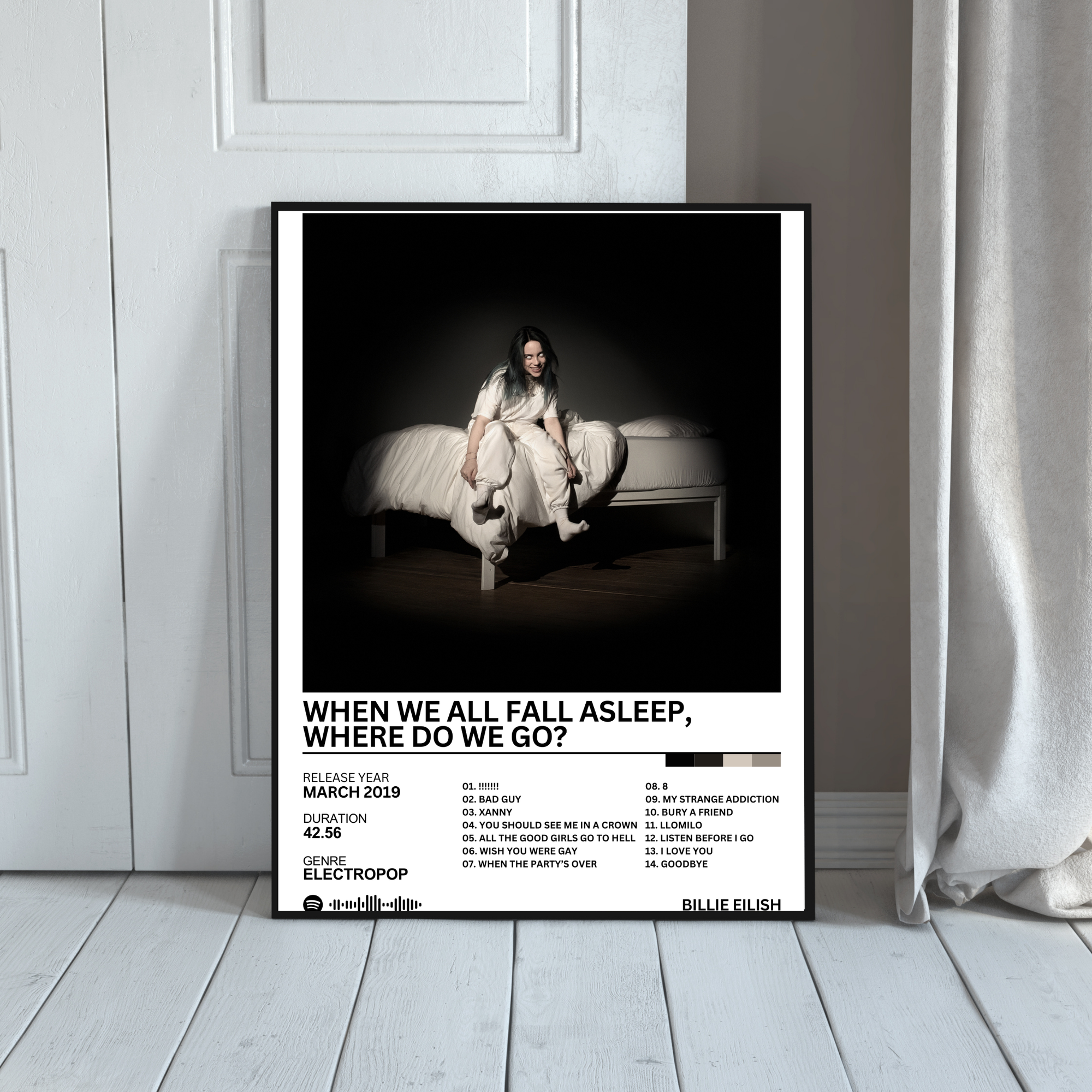 When We All Fall Asleep, Where Do We Go? - Billie Eilish | PosterStudio Album Collection