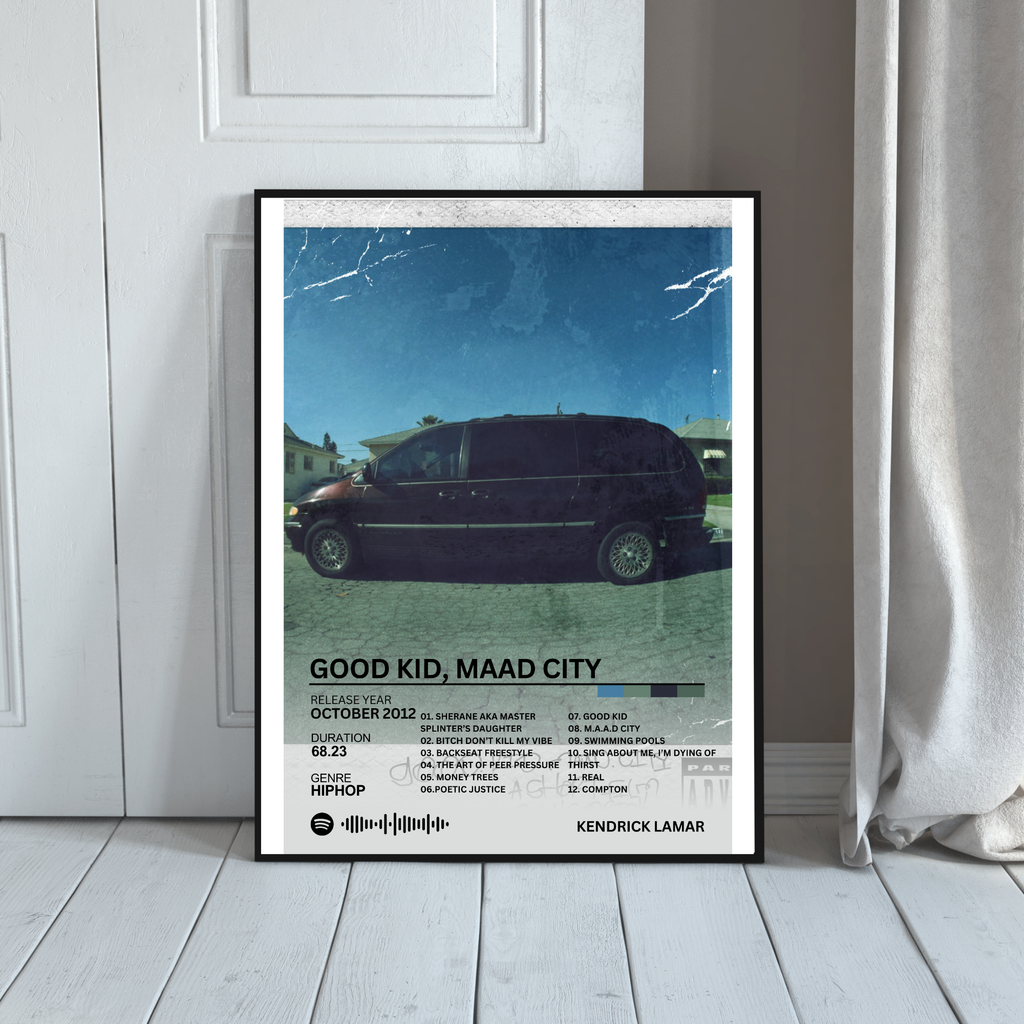 Good Kid, Maad City - Kendrick Lamar 2 | PosterStudio Album Collection