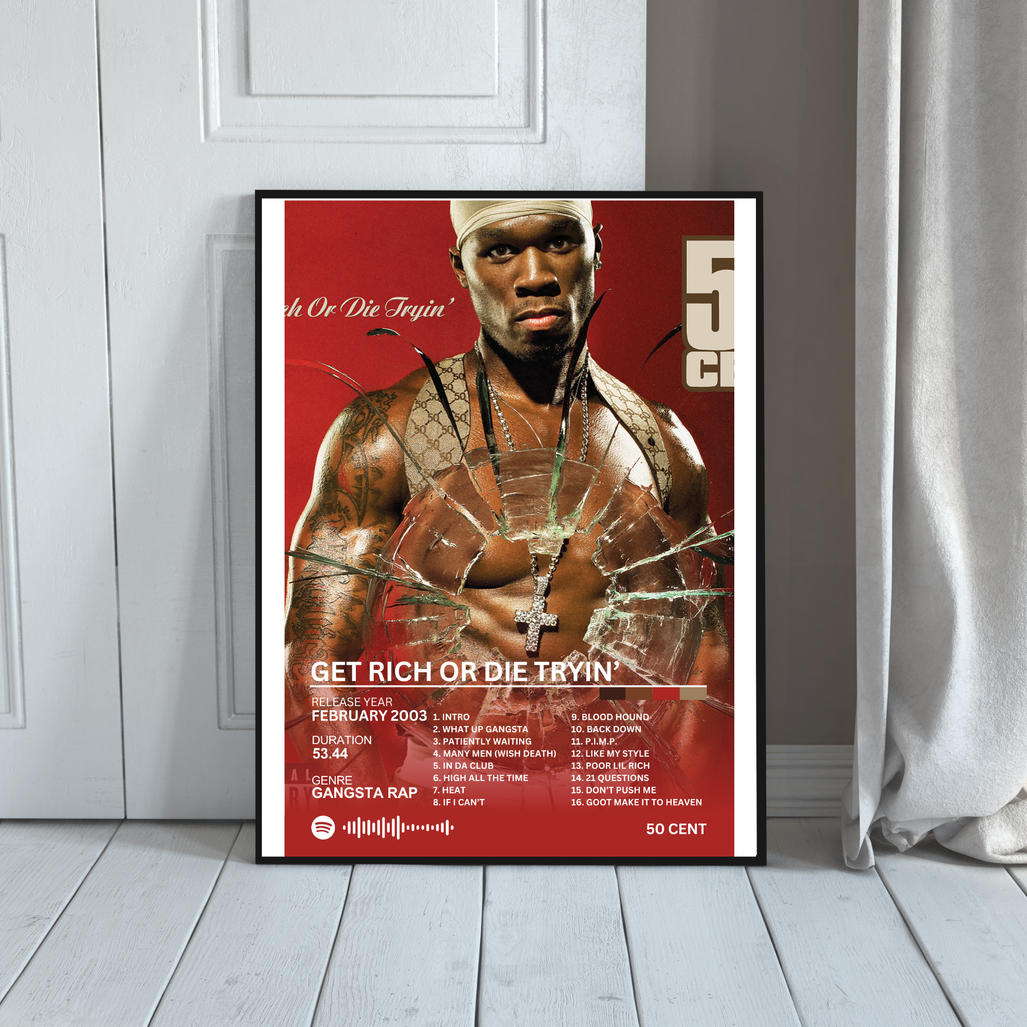 Get Rich or Die Tryin' - 50 Cent 2 | PosterStudio Album Collection