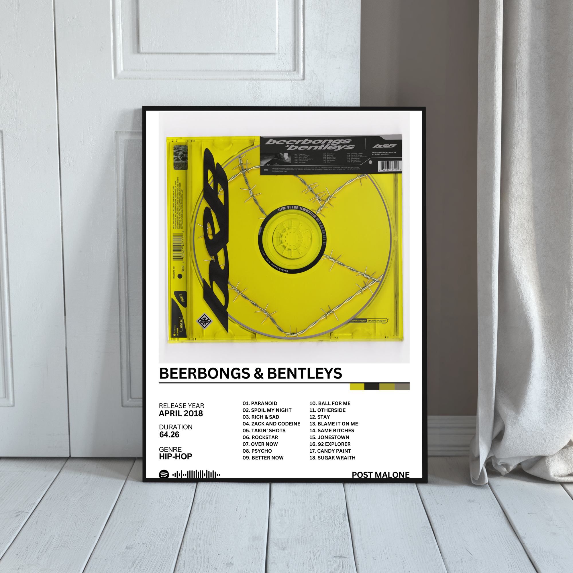 Beerbongs & Bentleys - Post Malone | PosterStudio Album Collection